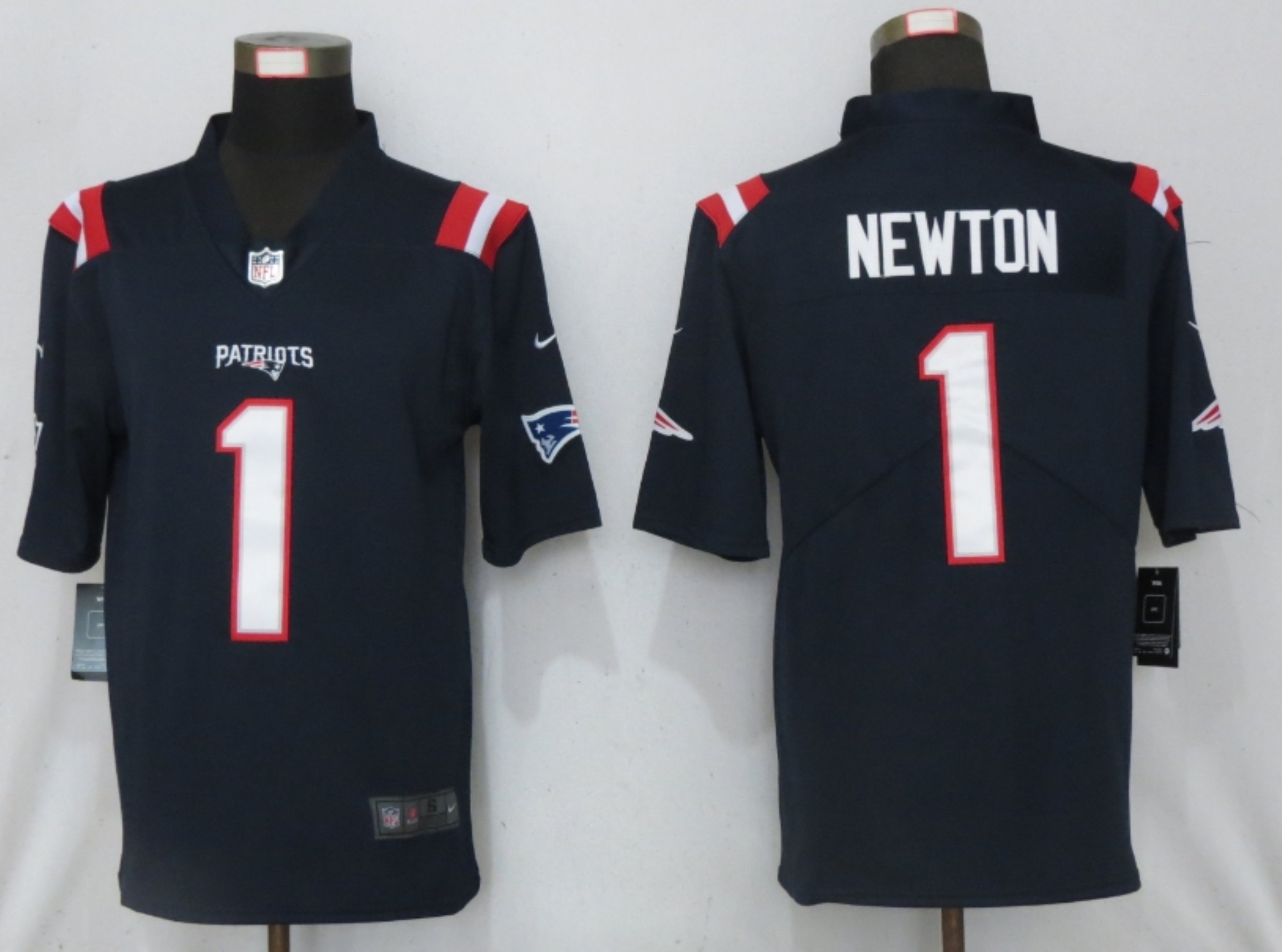 Men New Nike New England Patriots #1 Newton Nike Blue Game Jersey->dallas cowboys->NFL Jersey